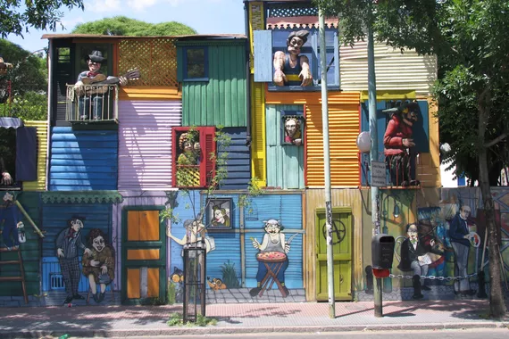 Casas típicas em La Boca, Buenos Aires