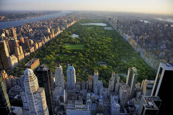 Central Park, Nova Iorque - Vista aérea