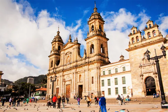 Catedral na Praça Bolivar Simon, Bogotá
