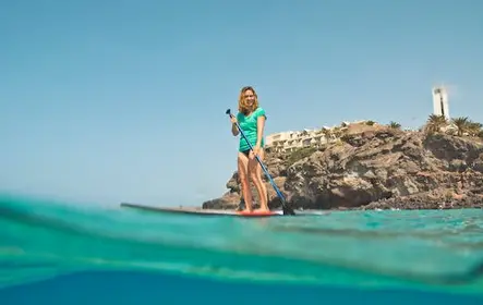 Stand-Up-Paddle para iniciantes em Morro Jable Bay